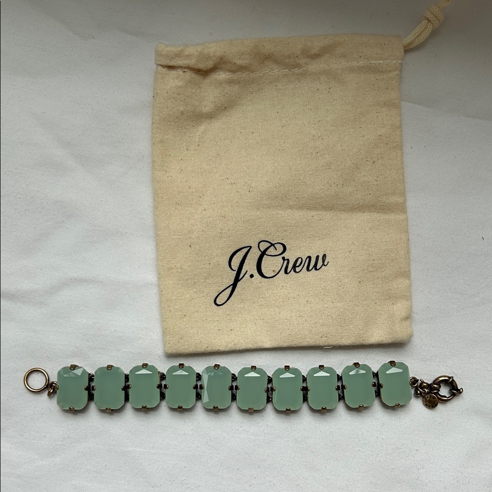 J Crew Milky Green Bracelet